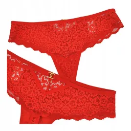 damskie-stringi-koronkowe-czerwone-m