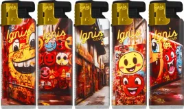 zestaw-zapalniczka-zarowa-wiatroodporna-ignis-gold-turbo-flame-emoji-5szt