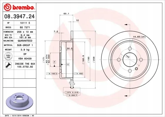 tarcze-ham-brembo-tyl-bmw-e30-258mm-stan-nowy