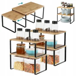 polka-na-przyprawy-stojak-kuchenne-na-blat-drewniane-bambus-4-sztuki-zestaw