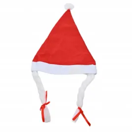 czapka-z-warkoczami-sniezynka-mikolaj-stroj-czerwony-kostium-swiateczny