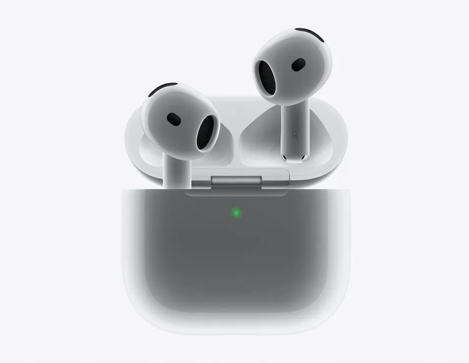 AirPodsです！！！ Słuchawki APPLE AirPods 4 Douszne Bluetooth 5.3 MXP63ZM/A