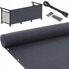 oslona-na-balkon-95percent-grafitowa-na-taras-plot-mata-balkonowa-z-okuciami-1x5m