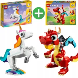 lego-creator-magiczny-jednorozec-31140-lego-creator-czerwony-smok-31145