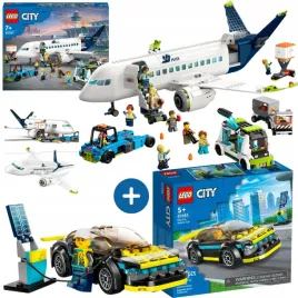 lego-city-60367-samolot-pasazerski-lego-60383-samochod-sportowy-zestaw-2w1