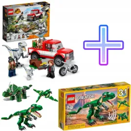 lego-jurassic-world-76946-schwytanie-welociraptorow-lego-31058-dinozaury
