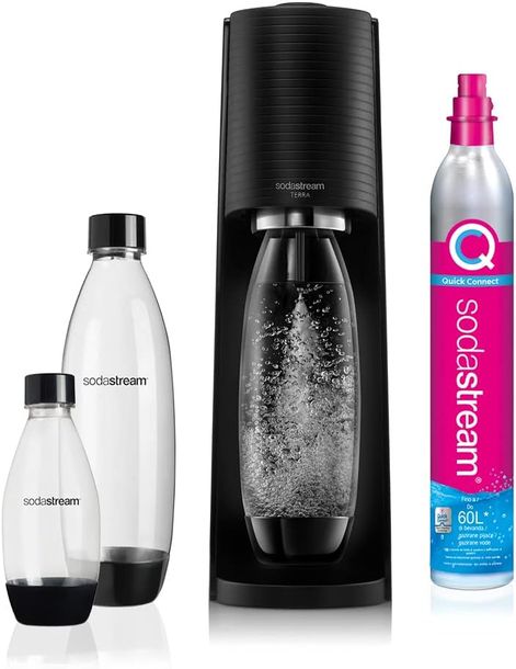 Saturator do wody gazowanej SodaStream Terra czarny + 3 butelki 2270214