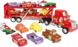 duza-laweta-maniek-6-autek-samochod-tir-cars-auta-zygzak-naped-frykcyjny