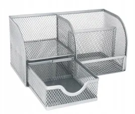 organizer-przybornik-na-dlugopisy-biurko-srebrny