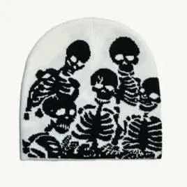 czapka-beanie-szkielety-skeletons-kosciotrupy-y2k-streetwear-biala