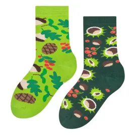 skarpetki-dzieciece-kolorowe-30-35-smieszne-bawelniane-dlugie-zielone