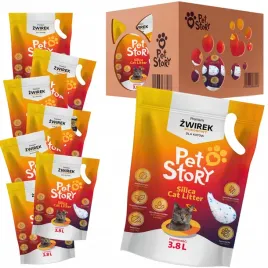 petstory-zestaw-zwirek-silikonowy-dla-kota-antybakteryjny-bez-pylu-8x38l