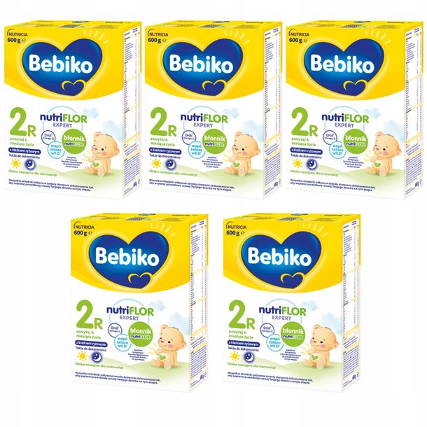 Фото - Дитяче харчування Expert ﻿Bebiko 2R mleko z kleikiem ryżowym 6m+ 5 x 600g 