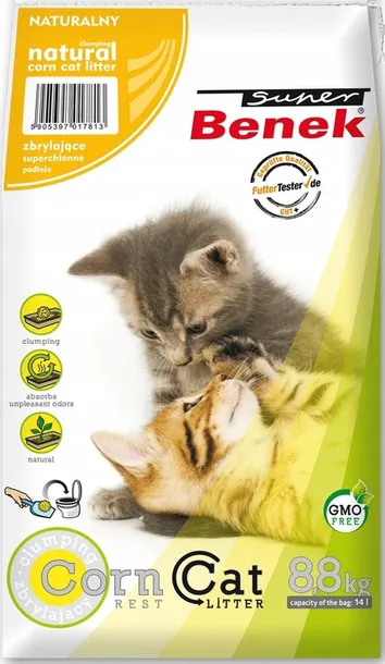 super-benek-corn-cat-kukurydziany-14l-waga-1-kg