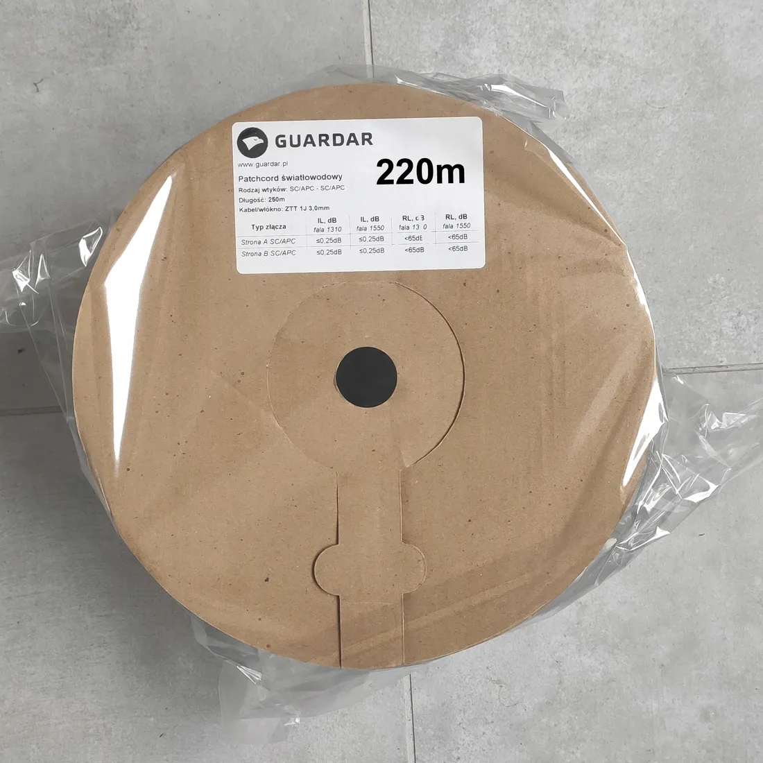 patchcord-swiatlowod-sc-apc-simplex-sm-drop-220m-stan-nowy