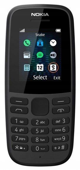 ﻿PROSTY TELEFON KOMÓRKOWY DLA SENIORA NOKIA 105 2019 DualSim