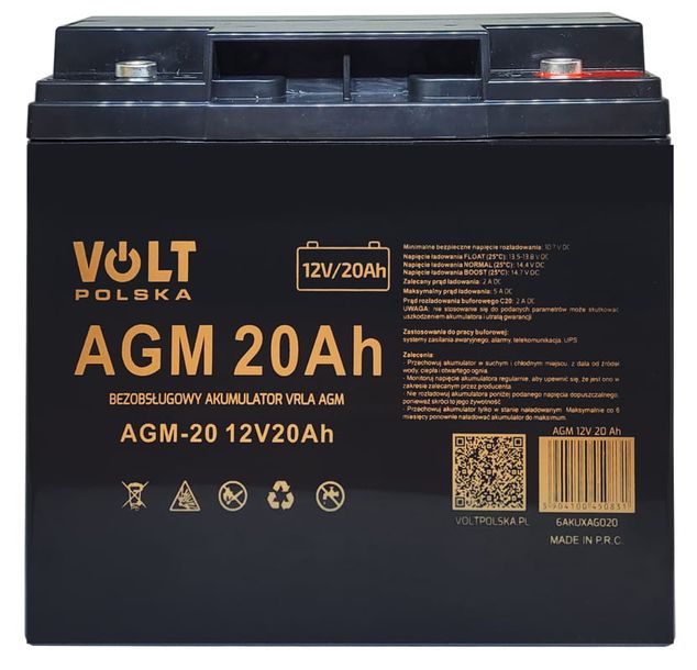 Akumulator Volt VRLA AGM 12V 20Ah