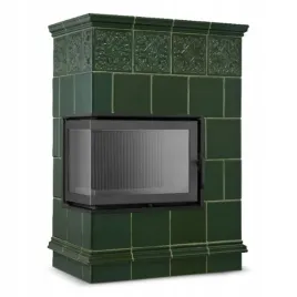 piec-kominek-koza-ceramiczny-kaflowy-narozny-14kw-zielony-obudowa-kominkowa