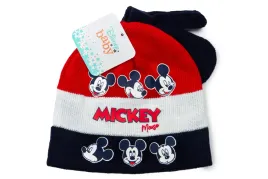 komplet-czapka-rekawiczki-disney-myszka-mickey-zimowa-jesienna-czerwona