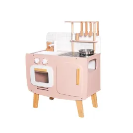 drewniana-retro-kuchnia-z-akcesoriami-zlew-kran-patelnia-sztucce-kinderlly