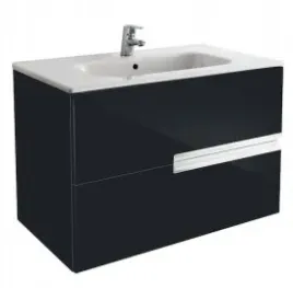 roca-victoria-n-zestaw-lazienkowy-unik-z-2-szufladami-80-cm-czarny-polysk