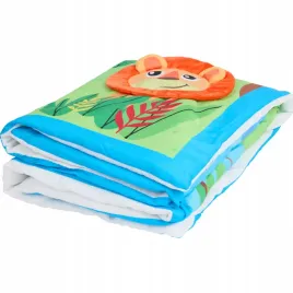 mata-do-zabawy-dla-niemowlat-100-x-100-cm-kolorowa-dzungla-niebieska-rozowa