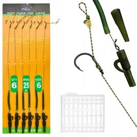 6-x-przypon-karpiowy-z-wlosem-zakonczony-bezpiecznym-klipsem-ochr-hak-r-6