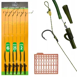 6-x-przypon-karpiowy-z-wlosem-zakonczony-bezpiecznym-klipsem-ochr-hak-r-2