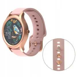 smartwatch-forever-forevive-3-sb-340-2-paski-charms-rozowe-zloto