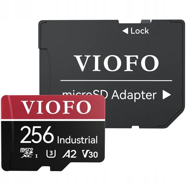 ﻿VIOFO INDUSTRIAL KARTA PAMIĘCI MICROSDXC 256 GB 100/80 MB/s DO KAMER