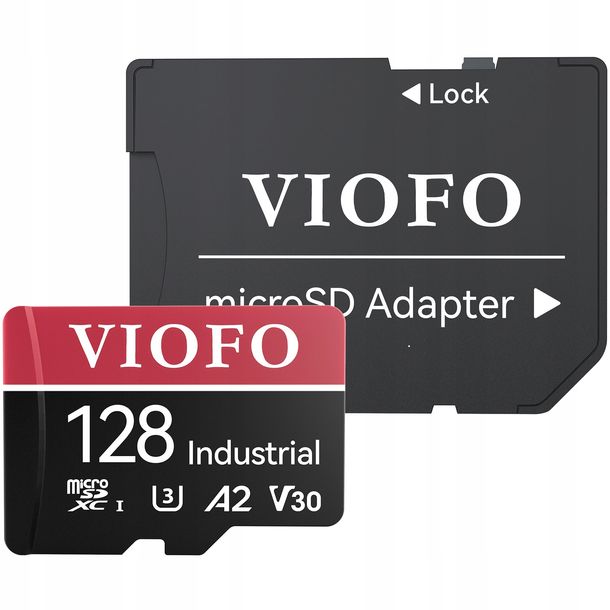 ﻿VIOFO INDUSTRIAL KARTA PAMIĘCI MICROSDXC 128GB 100/80 MB/s DO KAMER