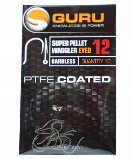 Фото - Гачки / джиг-головки Guru Haki  Super Pellet Waggler Hook roz.12 bezzadziorowe 