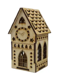 domek-z-zegarem-ze-sklejki-grawer-las-w-szkle