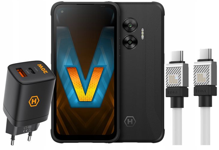 Wzmacniany smartfon Hammer Blade V 5G aparat 50mpx 5000mah IP69 + Komplet