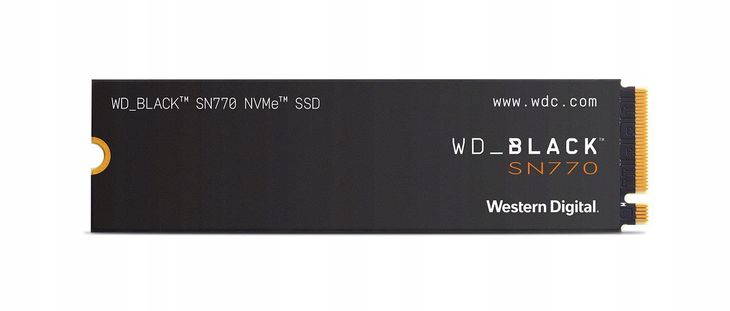 Dysk SSD WD Black SN770 1TB M.2 PCIe NVMe (5150/4900 MB/s) WDS100T3X0E