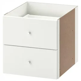 ikea-kallax-wklad-z-2-szufladami-bialy-polysk-33x33-cm