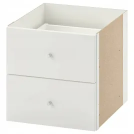 ikea-kallax-wklad-z-2-szufladami-bialy-33x33-cm