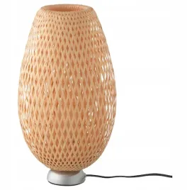 ikea-boja-lampa-stolowa-niklowano-bambus-rattan