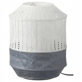ikea-majorna-lampa-stolowa-bialy-szary-32-cm
