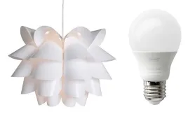 ikea-knappa-lampa-sufitowa-wiszaca-biala-zarowka