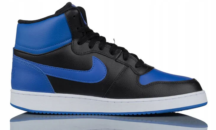 884。 Buty Niebieskie Za Kostkę Męskie Nike Ebernon Mid Sneakersy