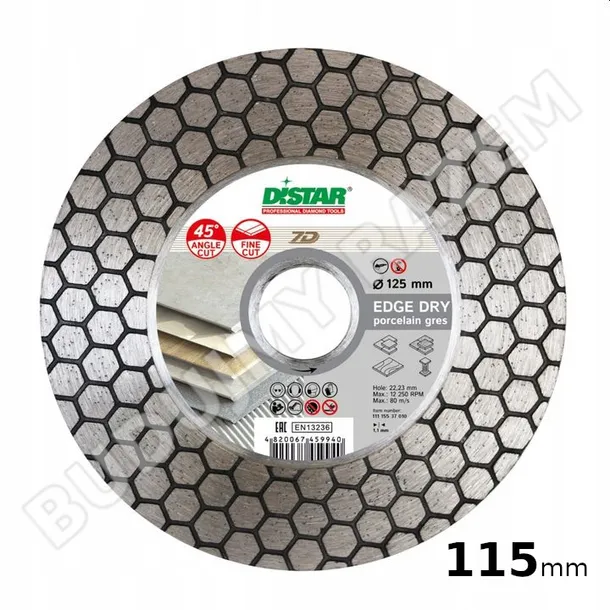 tarcza-diamentowa-125mm-45st-distar-edge-dry-gres-srednica-tarczy-125mm