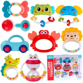 grzechotki-gryzaki-zwierzatka-zestaw-grzechotek-9szt-dla-malucha-dziecka