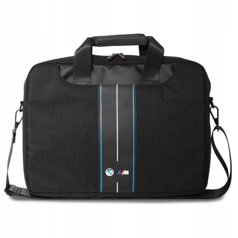 bmw-nylon-blue-stripe-torba-na-notebooka-16-czarny-stan-nowy
