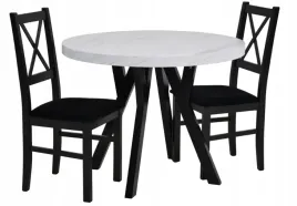 stol-rozkladany-100x100-200cm-2-krzesla-lite-drewno-tapicerowane-siedzisko