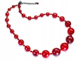 czerwone-korale-naszyjnik-czerwony-szklo-elegancki-czeski-krotki-wizytowy
