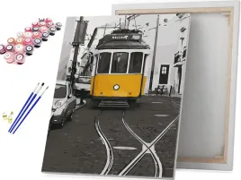 zolty-tramwaj-malowanie-po-numerach