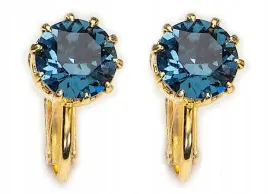 niebieskie-zlote-klipsy-montana-swarovski-granat-male-na-uszy-eleganckie