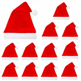 12szt-czapka-swietego-mikolaja-przebranie-stroj-czerwona-kostium-swiateczny