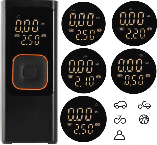 kompresor-samochodowy-pompka-akumulator-przenosna-powerbank-7500mah-usb-c-stan-nowy-marka-chomik